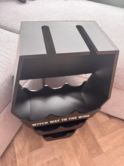 Halloween wine rack